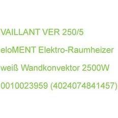 Heizlüfter VAILLANT ver 250/5 eloment elektro-raumheizer wandkonvektor 2500w