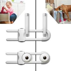 Upgraded Invisible Baby Proofing Cabinet Latch Locks (10 Pack