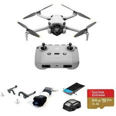 Drones DJI Mini 4 Pro Drone w/RC-N2, with Claw Lanyard Mounting, 64 SD Card Landing Pad