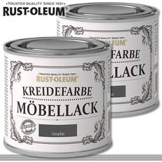 Holzfarben Malerfarbe Rust-Oleum 2 möbellack graphit shabby Grau