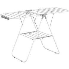 Iris USA Foldable Clothes Drying Rack with Extendable Rods for Large Laundry Loads