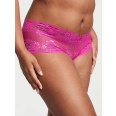 Victoria's Secret Body by Victoria Shimmer Lace Boyshort Panty, Pink, Women's Panties Victoria's Secret