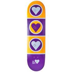 Heart Supply Decks Heart Supply Squad Skateboard Deck Purple/Yellow/White 8.25"