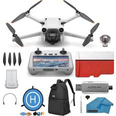 Drones DJI Mini 3 Pro DJI RC Lightweight and Foldable 34-min Flight Time Camera Drone Bundle with Built in Monitor, with 128 GB SD Card, 3.0 USB Card