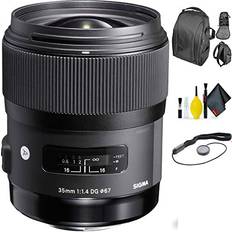 SIGMA Canon EF Camera Lenses SIGMA 35mm f/1.4 DG HSM Art Lens for Canon + Deluxe Lens Cleaning Kit Bundle