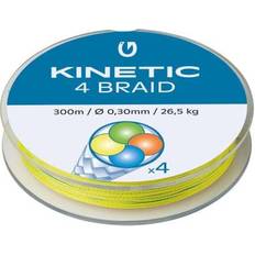 Kinetic Fiskesnører Kinetic 4 Braid 300m 0,35 mm Multi Colour, 28,3kg Multifilament