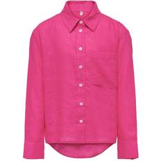 Kids Only Kid's Linen Blend Shirt - Fuchsia Purple (15297052)