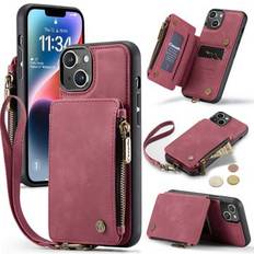 CaseMe Deksler & Etuier CaseMe C20 Series Zipper Wallet Case for iPhone 14 Plus