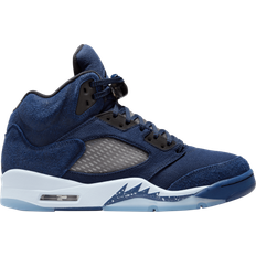 Blue Children's Shoes Nike Air Jordan 5 Retro SE GS - Midnight Navy/Football Grey/Black