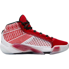 Herre - Røde Basketballsko Nike Air Jordan XXXVIII M - White/University Red/Metallic Gold/Black