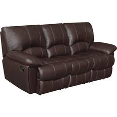 Sofas Coaster Home Furnishings Clifford Chocolate 88" 3 Seater