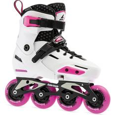 White Inline Skates Rollerblade Girls' Apex Skates, 5.5-7.5, White/Pink Holiday Gift