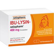 Ibuprofen Rezeptfreie Arzneimittel IBU-LYSIN Ratiopharm 400mg 10 Stk. Tablette