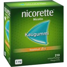Nikotin-Kaugummis Rezeptfreie Arzneimittel Kaugummi 2 mg freshfruit 210