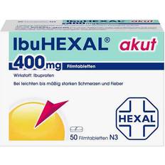 Schmerzen & Fieber Rezeptfreie Arzneimittel IbuHexal akut 400 mg 50 Tablette