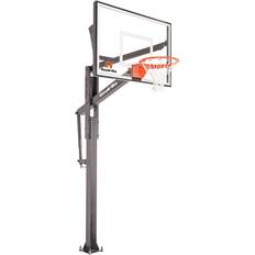 Goalrilla Basketball Goalrilla FT54 Basketball Hoop with Tempered Glass Backboard, Black Anodized Frame, and In-ground Anchor System