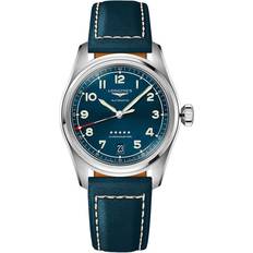 Longines Unisex Wrist Watches Longines Spirit Automatic Blue Leather L3.410.4.93.0 L3.410.4.93.0 Blue 37