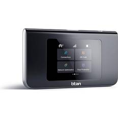 Mobile Modems Titan Mobile 4G LTE WiFi Mobile Hotspot Global Coverage Up to 10 Connected Devices Rapid Carrier Switch Technology All Three Major Carriers New Cloud SIM Technology, No SIM Card Needed