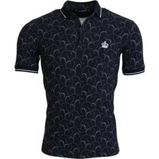 Dolce & Gabbana Blue Crown Collar Short Sleeve Polo Men's T-shirt