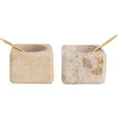 Salt Bowls Storied Home Co-Op Marble/Sandstone Pinch Pot 3pcs