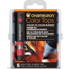 Chameleon Arts & Crafts Chameleon 5 Color Tops Warm Tones Set