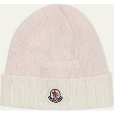 XXS Accessories Children's Clothing Moncler Embroidered Wool Beanie Pink