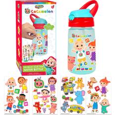 Baby care Creative Kids Cocomelon Decorate Your Own Water Bottle BPA Free Toddler Water Bottle with 4 Sheets of Customized Stickers DIY Arts and Crafts Easy to Grip Durable Gift for Boys & Girls Age 3