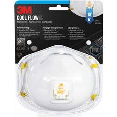 Work Clothes 3M N95 Sanding and Fiberglass Disposable Respirator Valved White pc