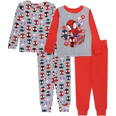 Nightwear AME Sleepwear Toddler Spidey & His Amazing Friends Pajama Set 4-piece - Red