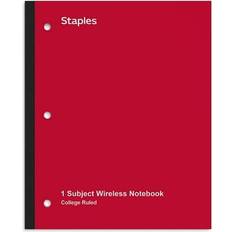 Staples Calendar & Notepads Staples TRU RED Wireless 1-Subject x11 College