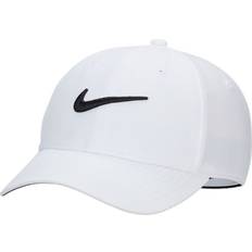 Nike Men Caps Nike Men's White Club Performance Adjustable Hat White White