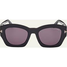Tom Ford Women Sunglasses Tom Ford Guilliana Acetate Cat-Eye SHINY BLACK