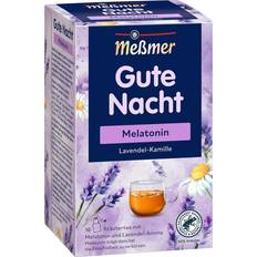 Getränke Meßmer Gute Nacht Kräutertee mit Melatonin und Lavendel Aroma 32g 16Stk.