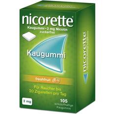 Nicorette Raucherentwöhnung Rezeptfreie Arzneimittel 2 mg freshfruit Kaugummi 105