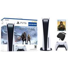 Game Consoles Sony PlayStation 5 Disc Edition God of War Ragnarok Bundle with Death Stranding and Mytrix Controller Case
