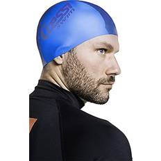 Cressi Swim Caps Cressi Bi-Color Silicone Cap, Azure/Blue