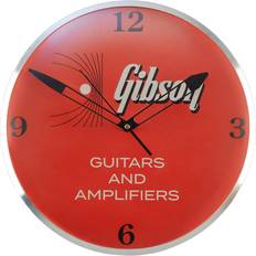 Oransje Veggklokker Gibson Vintage Lighted Wall Clock, Kalamazoo Veggklokke