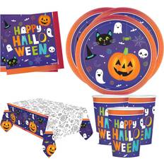 Amscan Halloween party table decorations tableware accessories plates cups napkins