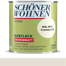 Schöner Wohnen Buntlack Holzfarbe, Metallfarbe Creamy white 0.75L