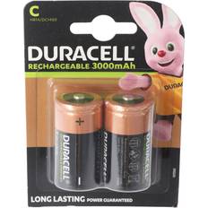 Duracell C (LR14) Batterien & Akkus Duracell Recharge Ultra NiMH Akku HR14, Baby, Größe C, 3000mAh, 2er Blister