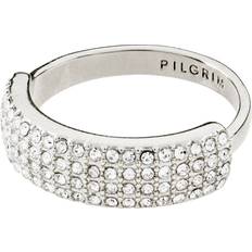 Pilgrim HEAT recycled krystal ring sølvbelagt