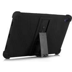 Lenovo Tab P11/P11 (5G) Plus Silicone Cover With Stand - Black