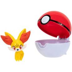 Pokémon Fidget Toys Pokémon PKW3132 Clip'n'Go Balls Fynx & offizieller mit 5cm Figur