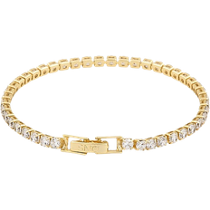 Hvite Smykker Snö of Sweden Siri Stone Bracelet - Gold/Transparent