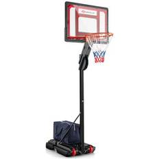 Outdoors Basketball Costway Basketball Hoop with 5-10 Feet Adjustable Height for Indoor Outdoor