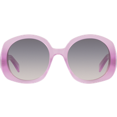 Celine Women Sunglasses Celine Bold 3 Dots 53MM Round Lilac