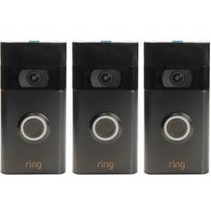 Ring 3 Pack 1080p Video Doorbell 2020 Release, Venetian Bronze