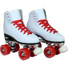 Epic Skates Inlines & Roller Skates Epic Skates Classic White with Red Wheels Roller 7, ClassWhRed07