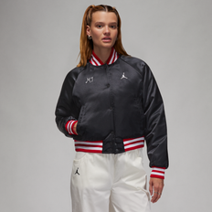 Bomberjacken - Damen Jordan Varsity-Jacke für Damen Schwarz EU 36-38