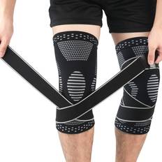Beister 1 Pack Compression Leg Sleeves With Elastic Straps For